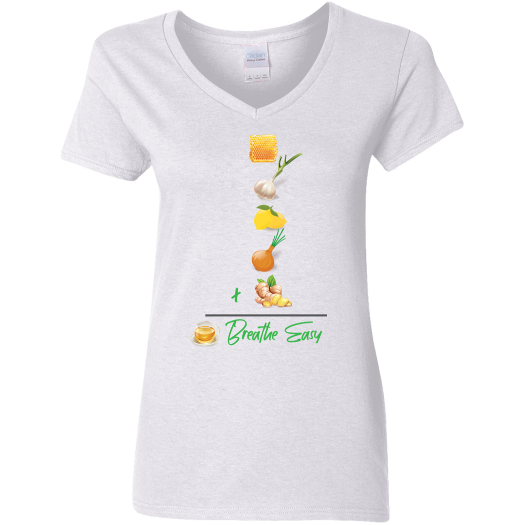 T-Shirt Ladies V-Neck 5.3 oz - Breathe Easy