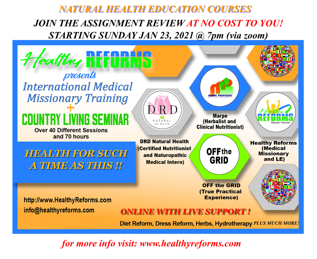 Health Education Courses (Medical Missionary)